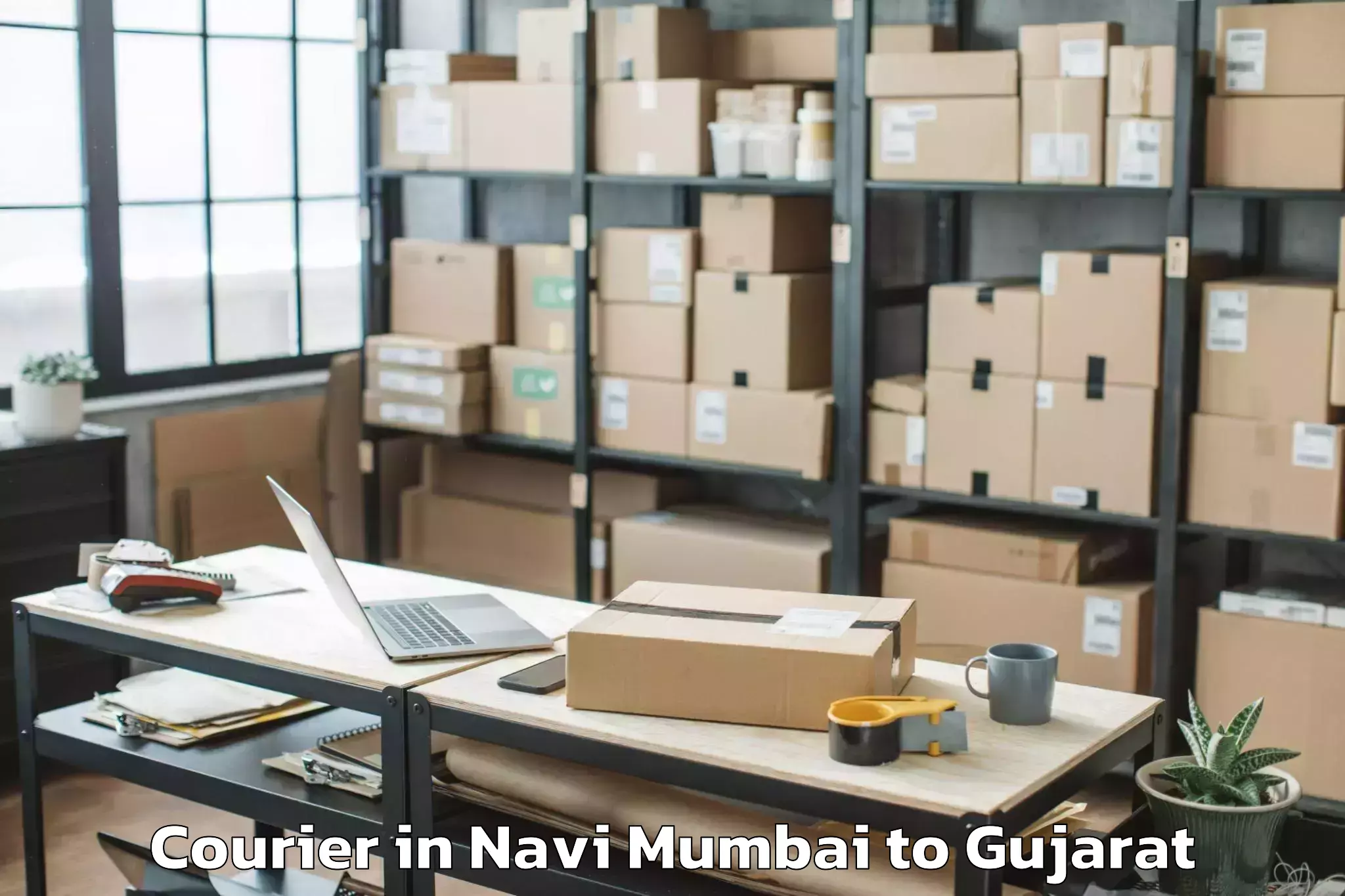 Leading Navi Mumbai to Navrangpura Courier Provider